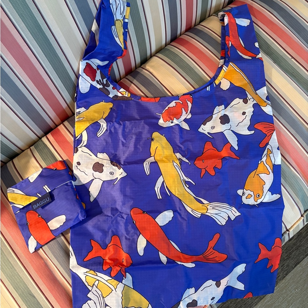 BAGGU standard reusable bag - koi fish print